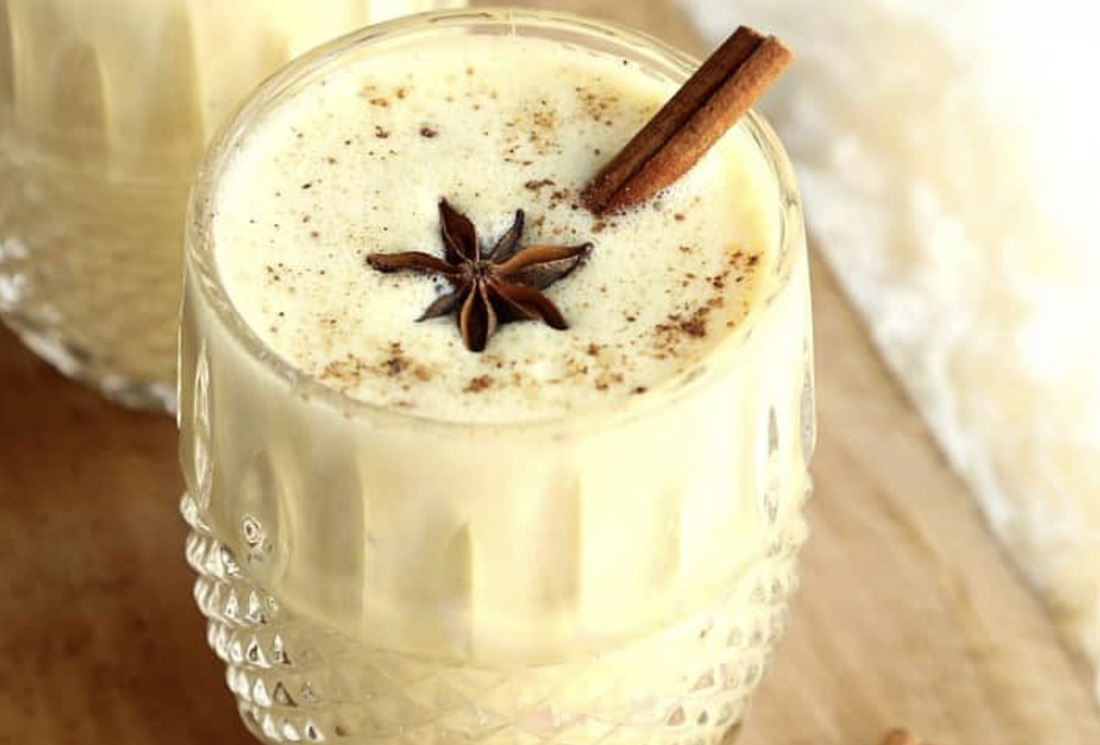 Roasted Pineapple Fire Brew Spiced Eggnog