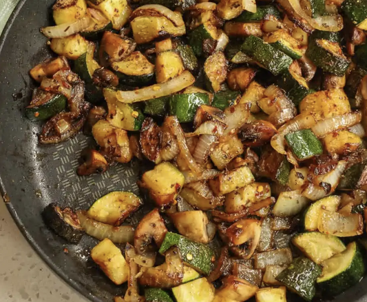 Sautéed Vegetables with Fire Brew Glaze 