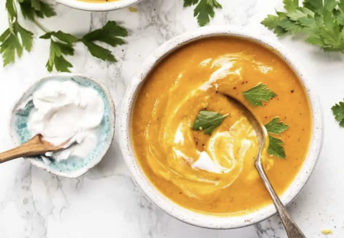 Zesty Ginger & Turmeric Carrot Soup