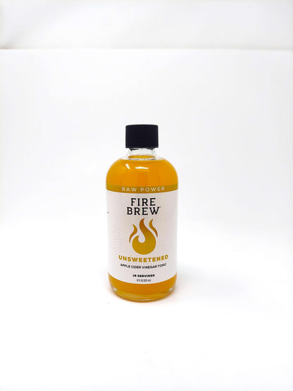 Unsweetened RAW POWER (Vegan) Apple Cider Vinegar Fire Cider Tonic, Organic, Full Strength, With the Mother, Herbal Medicine